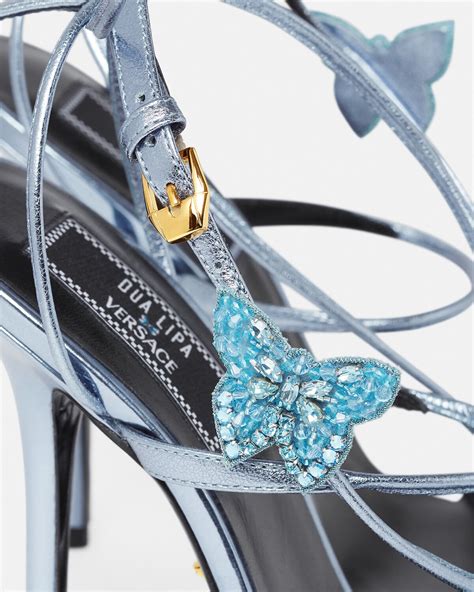 crystal butterfly versace|Versace Crystal Butterflies Metallic Sandals in White .